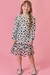 VESTIDO EM TULE CORAÇÕES FLOCADO BRILHO 80098 - comprar online