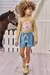 CONJUNTO MENINA BLUSA CANELA SHORT JEANS KUKIE 80476 - comprar online