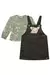 CONJUNTO DE BATA E MALHA FRESH E SALOPETE EM RIBANA KIRRA VERDE 80859 - comprar online