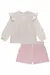 CONJUNTO KUKIE BLUSA E SHORTS SAIA EM SARJA 79360 - Tutti Frutti | Moda Infantil 