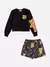 CONJUNTO CASACO SHORTS PRETO H6128
