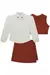 TRIO KUKIE DE CAMISA EM TRICOLINE, COLETE E SHORT SAIA EM TRICOT 81920 na internet