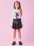 CONJUNTO MOMI MANGA LONGA E SHORT DE COURO H6129