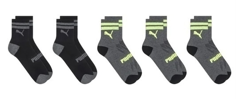 Kit meia 5 pares verde Puma - comprar online