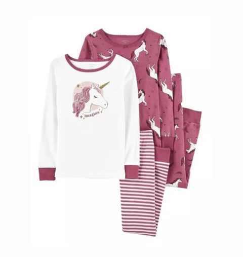 Pijama 4 peça unicórnio Carter’s - comprar online