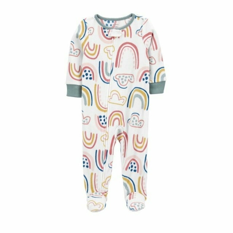 Macacão fleece branco arco-íris Carter’s - comprar online