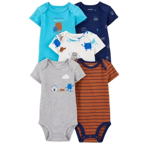 Kit 5 body monstrinho Carter’s - comprar online