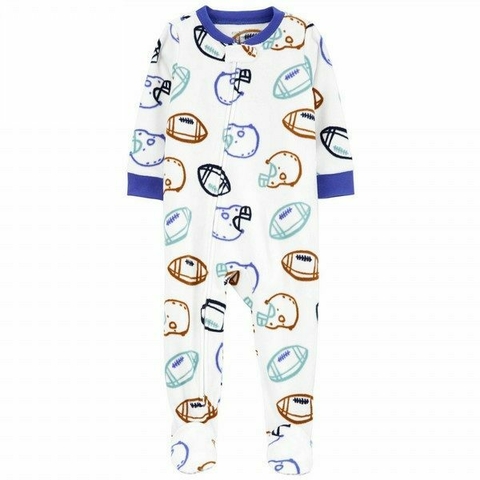 Macacão fleece futebol americano branco Carter’s - comprar online