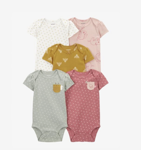 Kit 5 body abelha Carter’s - comprar online