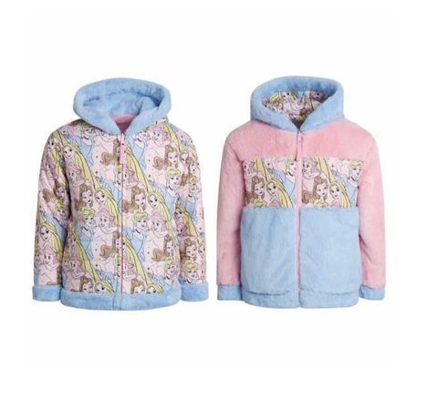 Casaco dupla face princesas azul Disney - comprar online