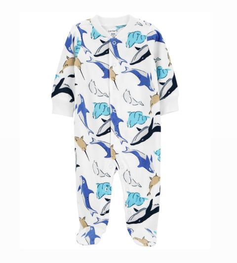Macacão fleece baleias Carter’s - comprar online