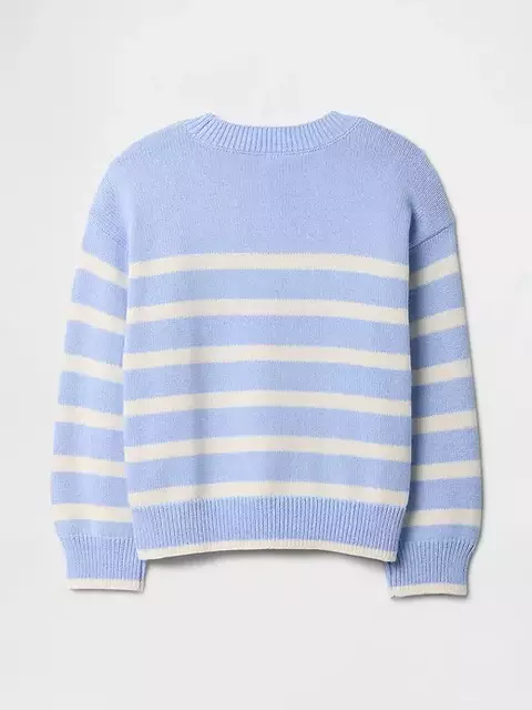 Casaco Suéter listrado azul baby Gap - comprar online