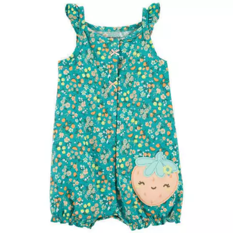 Romper morango verde Carter’s - comprar online