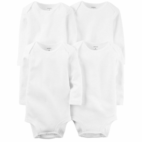 Kit 4 body branco longo Carter’s - comprar online