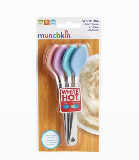 Kit colher 4 inox termo sensível Munchkin