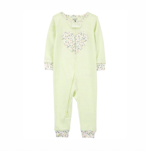Macacão coração verde Carter’s - comprar online