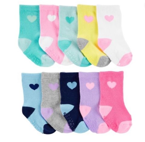 Kit 10 meia coração Carter’s - comprar online