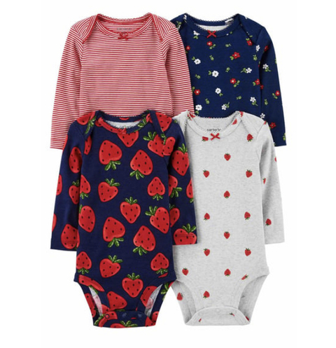 Kit 4 body morango Carter’s - comprar online