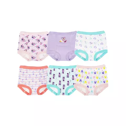 Kit 6 Calcinha desfralde Minnie Disney - comprar online