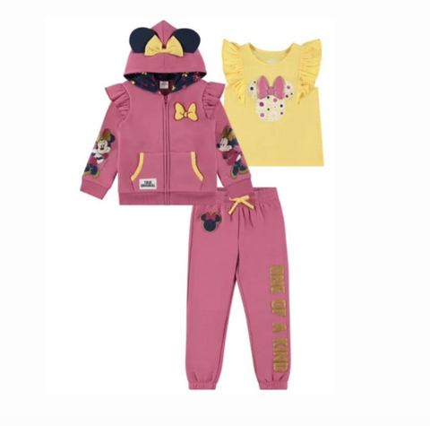 Trio casaco minnie rosa Disney - comprar online