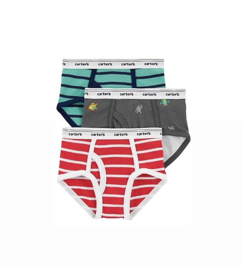 Kit 3 Cueca listrada Carter’s - comprar online
