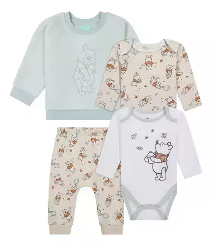 Kit 4 peças ursinho pooh Disney baby - comprar online