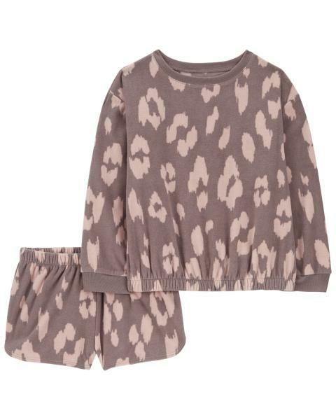 Conjunto fleece leopardo Carter’s