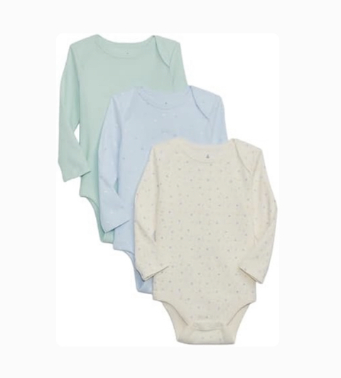 Kit 3 body colorido Baby Gap - comprar online