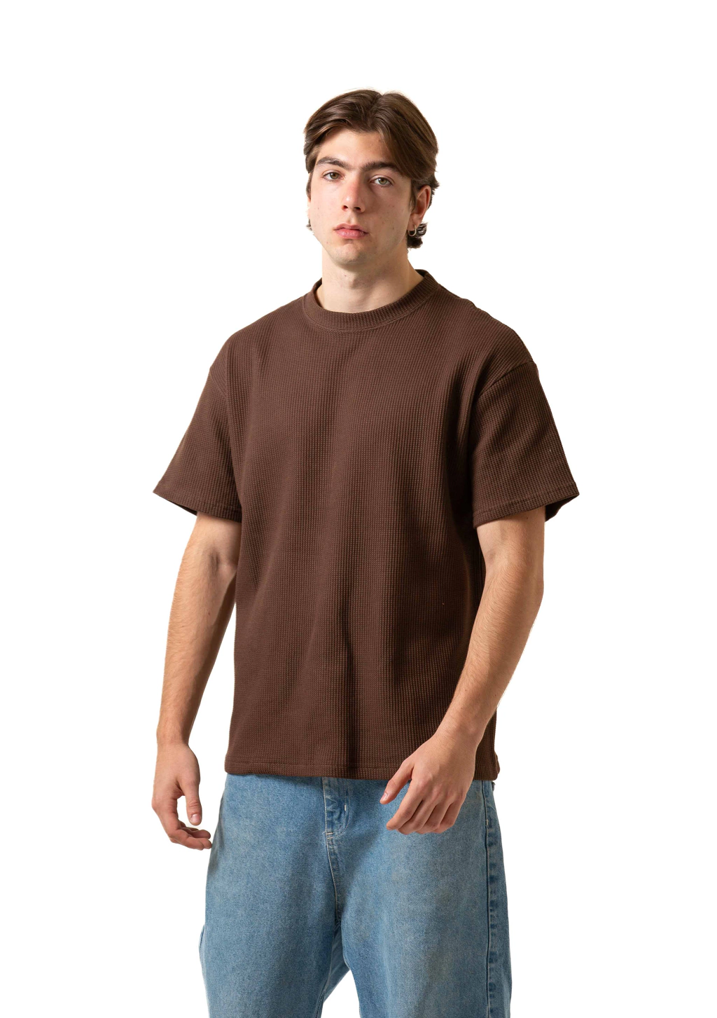 Remera Naked Micropanal Chocolate