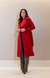 Sobretudo de Lã Batida Vermelho - comprar online