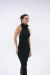 Vestido Frente Única de Tricô Preto - comprar online