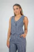 Colete Risca de Giz Denim