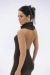 Vestido Frente Única de Tricô Marrom - comprar online