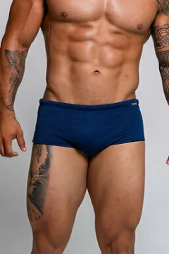 Sunga classica azul marinho canelado