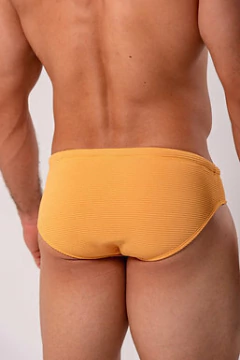 Sunga slim 7 amarelo mostarda canelado - loja online