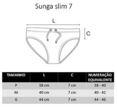 Sunga slim 7 amarelo mostarda canelado - SUNGAS FLORIPA