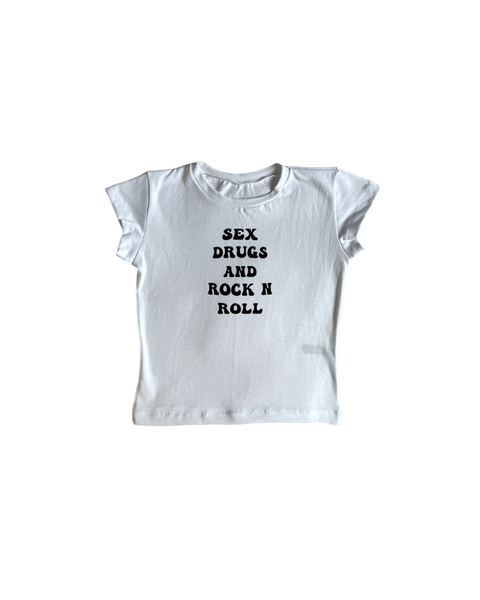 baby tee SEX DRUGS