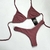Biquíni cortininha + calcinha asa delta rosa blush/ rosé poliamida - comprar online