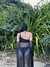 Saída de praia de tule PRETO laço midi na internet