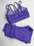 Conjunto fitness de poliamida short com bolso e top com bojo Lilás na internet