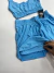 Conjunto fitness corrida com bolso e short por baixo Azul céu - Vitória Régia