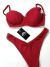 Biquíni meia taça com bojo removível vermelho - comprar online