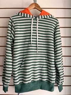Buzo Rayado Unisex Wally Verde - comprar online