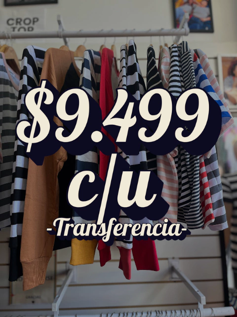 P. x12 Remeras (6UNISEX CAMISETAS + 6CROPS)