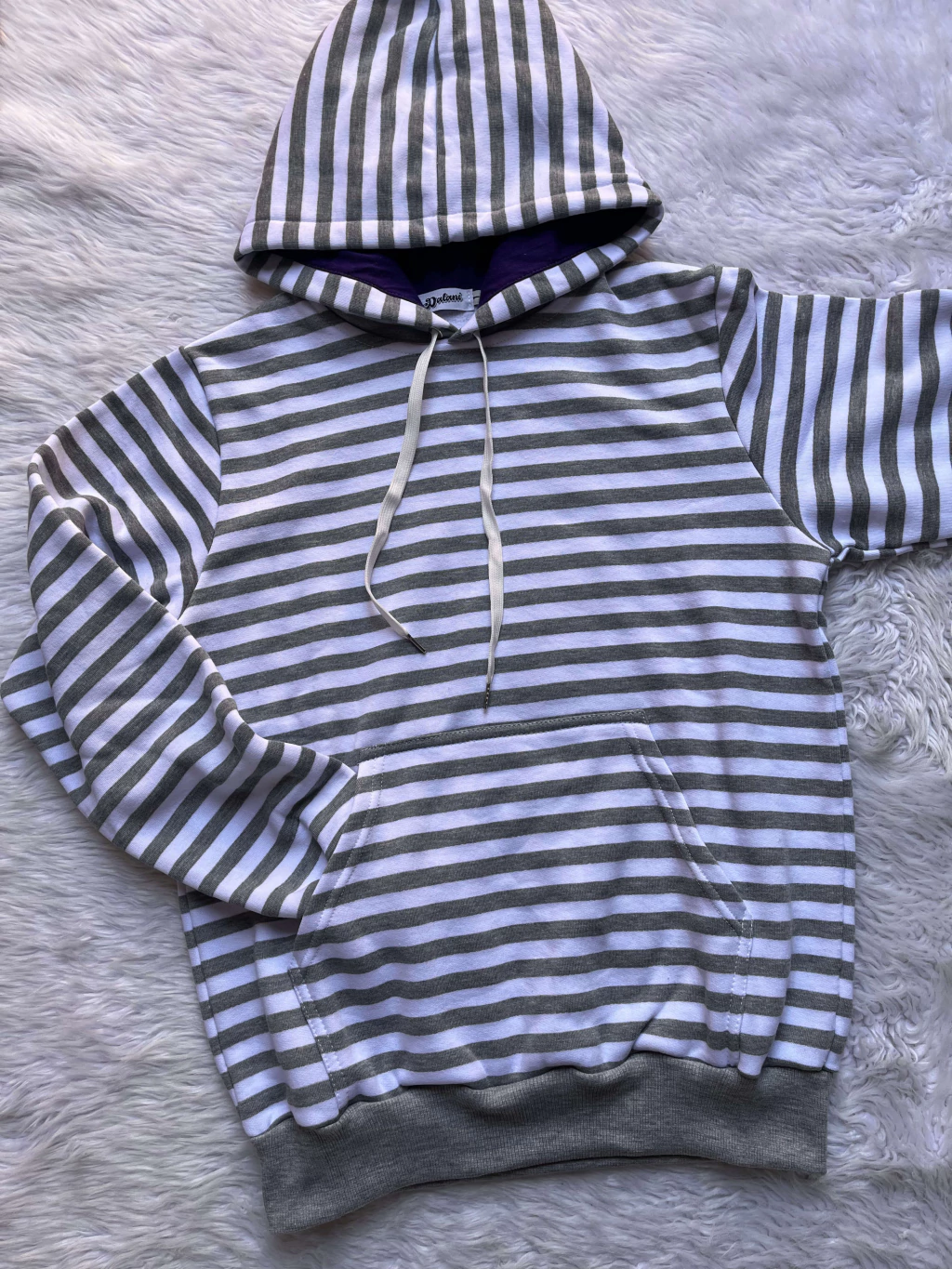 Buzo Rayado Unisex Wally Gris