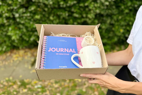 Combo BOX Journal de Gratitud (anillado) y Chill & Colorear - comprar online