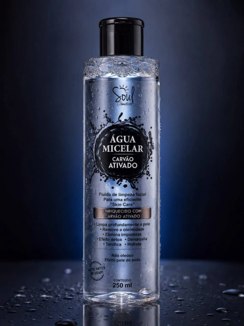 Água Micelar Carvão Ativado Soul 250mL