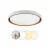 PLAFON REDONDO 33CM 24W TORONTO BRANCO C/ DOURADO HEVVY - Novo Copa | Materiais para Construção