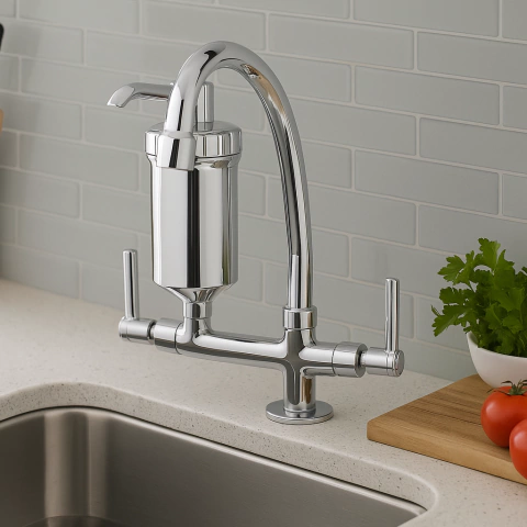 TORNEIRA DE MESA COM FILTRO PARA COZINHA