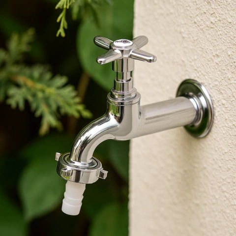 TORNEIRA LONGA PARA TANQUE E JARDIM C31 CROMADA